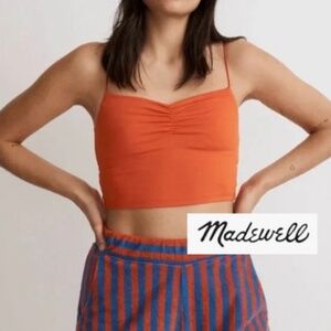 NWT  Madewell Flex Sweetheart Crop Tank Top, XS, GL1316